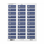 Elephant Walk Monogram Silver/Blue ID390 Etiket (Full Sheet)