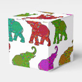 Elephant Walk Patroon tegels design Bedankdoosjes (Voorkant Zijde)