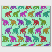 Elephant Walk Patroon tegels design Cadeaupapier (Vlak)