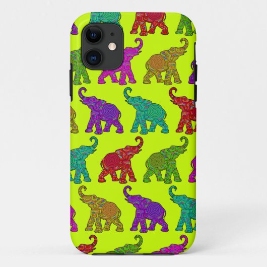 Elephant Walk Patroon tegels design Case-Mate iPhone Case (Achterkant)