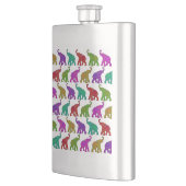 Elephant Walk Patroon tegels design Heupfles (Links)