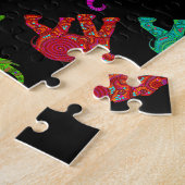 Elephant Walk Patroon tegels design Legpuzzel (Zijkant)