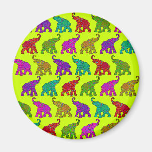 Elephant Walk Patroon tegels design Magneet