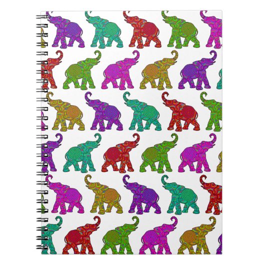 Elephant Walk Patroon tegels design Notitieboek (Voorkant)