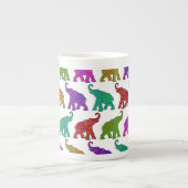 Elephant Walk Patroon tegels design Porselein Kop (Voorkant)