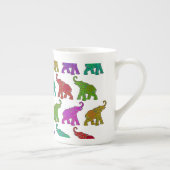 Elephant Walk Patroon tegels design Porselein Kop (Rechts)