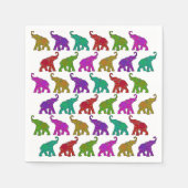 Elephant Walk Patroon tegels design Servet (Voorkant)