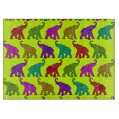Elephant Walk Patroon tegels design Snijplank (Voorkant)