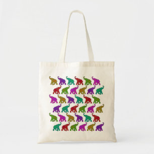 Elephant Walk Patroon tegels design Tote Bag