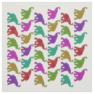 Elephant Walk patroontegels ontwerpen + uw achterg Stof