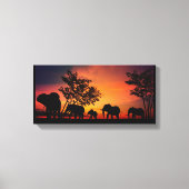 Elephant Wall Art Canvas Afdruk (Voorkant)