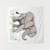 Elephant Wandkleed (Voorkant (horizontaal))