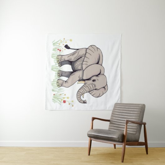 Elephant Wandkleed (In Situ (horizontaal))