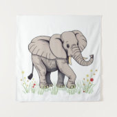 Elephant Wandkleed (Voorkant)