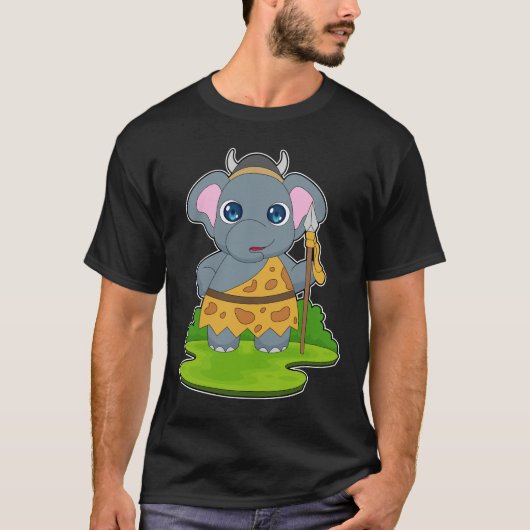 Elephant Warrior Spear T-shirt (Voorkant)