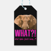 Elephant wat zei je net? cadeaulabel (Voorkant)