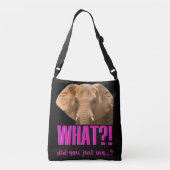 Elephant wat zei je net? crossbody tas (Achterkant)