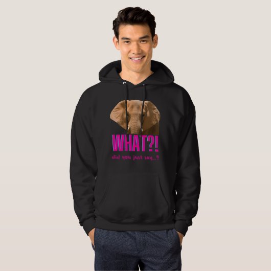 Elephant wat zei je net? hoodie (Voorkant volledig)