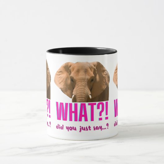 Elephant wat zei je net? mok (Midden)