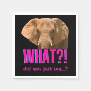 Elephant wat zei je net? servet