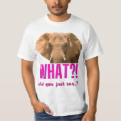 Elephant wat zei je net? t-shirt (Voorkant)
