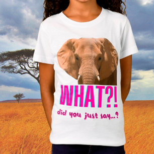 Elephant wat zei je net? t-shirt