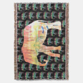 Elephant Waterverf Art Deken (Voorkant Verticaal)