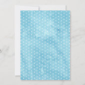 Elephant Waterverf Baby shower Invitation Kaart (Achterkant)