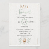 Elephant Waterverf WreatinBaby shower Kaart (Achterkant)