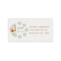 Elephant Waterverf Wreator Baby shower Invitation