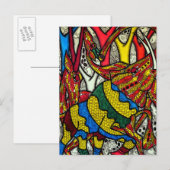 Elephant-wereld Briefkaart (Voorkant / Achterkant)