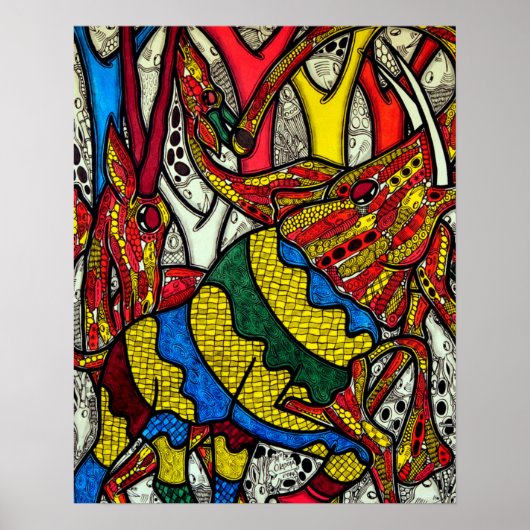 Elephant-wereld Poster (Voorkant)