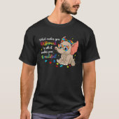 Elephant What Makes You Different Autism Awareness T-shirt (Voorkant)