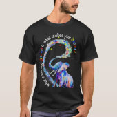 Elephant What Makes You Different Autism Awareness T-shirt (Voorkant)