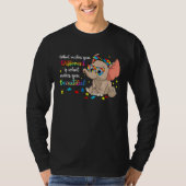 Elephant What Makes You Different Autism Awareness T-shirt (Voorkant)