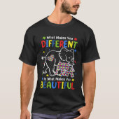 Elephant What Makes You Different Autism Awareness T-shirt (Voorkant)
