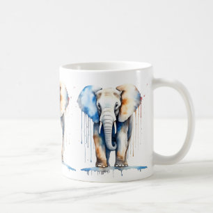 Elephant Wildlife & Natuur Water Color Set Koffiemok