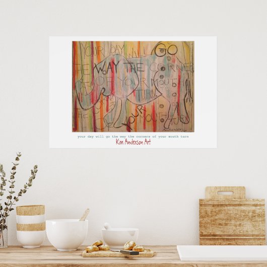 Elephant Wisdom Poster (Keuken)