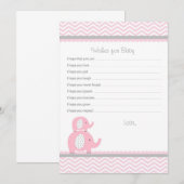 Elephant Wishes for Baby Advice Kaarten (Voorkant / Achterkant)