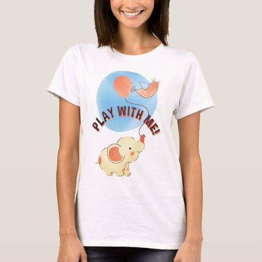 elephant with balloon t-shirt (Voorkant)