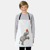 Elephant with Basketball Schort (Gedragen)