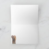 Elephant with Calf Card Kaart (Binnen)