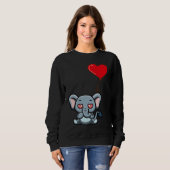 Elephant With Heart Balloon Valentines Day Love Bo Trui (Voorkant volledig)