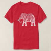 Elephant With Tree Elephant Lover Zookeeper Gift E T-shirt (Design voorkant)