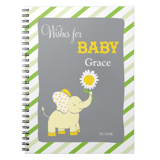 Elephant  | Woorden van Advice Baby shower-laptop Notitieboek (Voorkant)