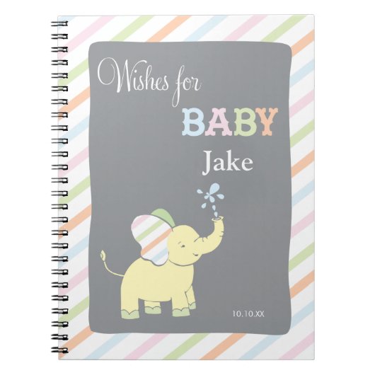 Elephant  | Woorden van Advice Baby shower-laptop Notitieboek (Voorkant)