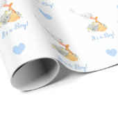 Elephant Wrapping Paper (Blue Personal Stork) Cadeaupapier (Rol Hoek)