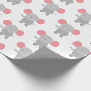 Elephant Wrapping Paper Boy Girl Cadeaupapier