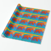 Elephant Wrapping Paper Cadeaupapier (Uitgerold)