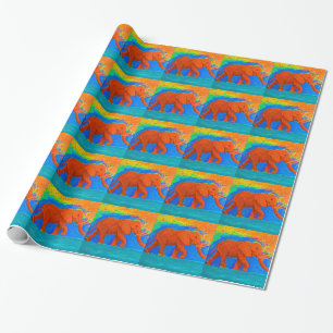 Elephant Wrapping Paper Cadeaupapier